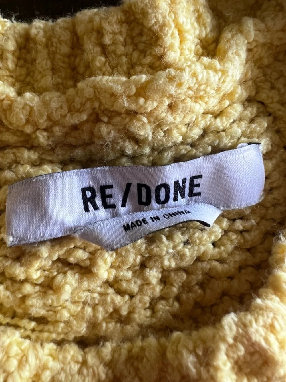 Redone yellow sweater small - Picture 2 of 4